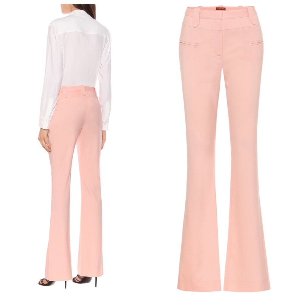 NWT $795 Altuzarra Shell Pink Serge Pants - Size 44 / 12